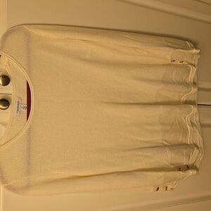 Calvin Klein white light weight sweater size L nwot